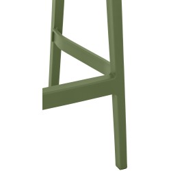 Juego de 2 taburetes de bar color olivo Maya