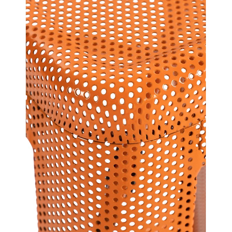 Juego de 4 taburetes de bar Fletcher color naranja