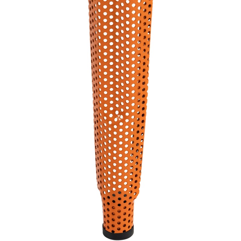 Juego de 4 taburetes de bar Fletcher color naranja