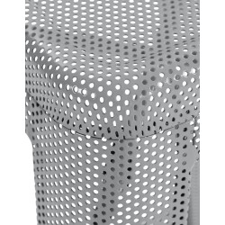 Juego de 4 taburetes de bar Fletcher plateados