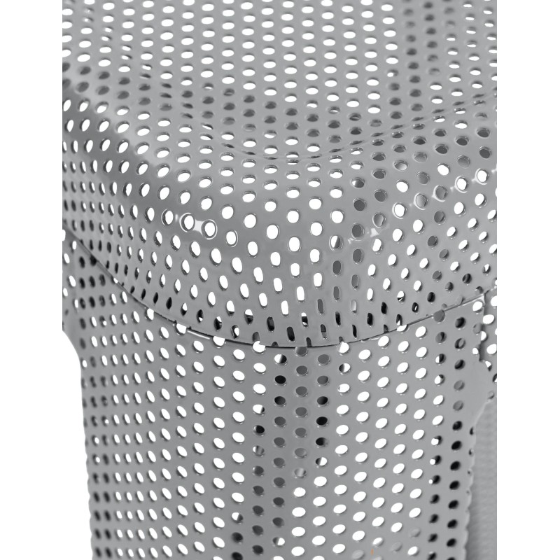 Juego de 4 taburetes de bar Fletcher plateados