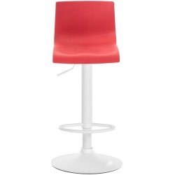 Taburete de bar rojo Hoover W