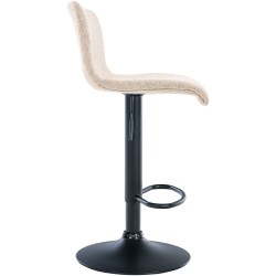 Taburete de bar Hoover Tela B Crema