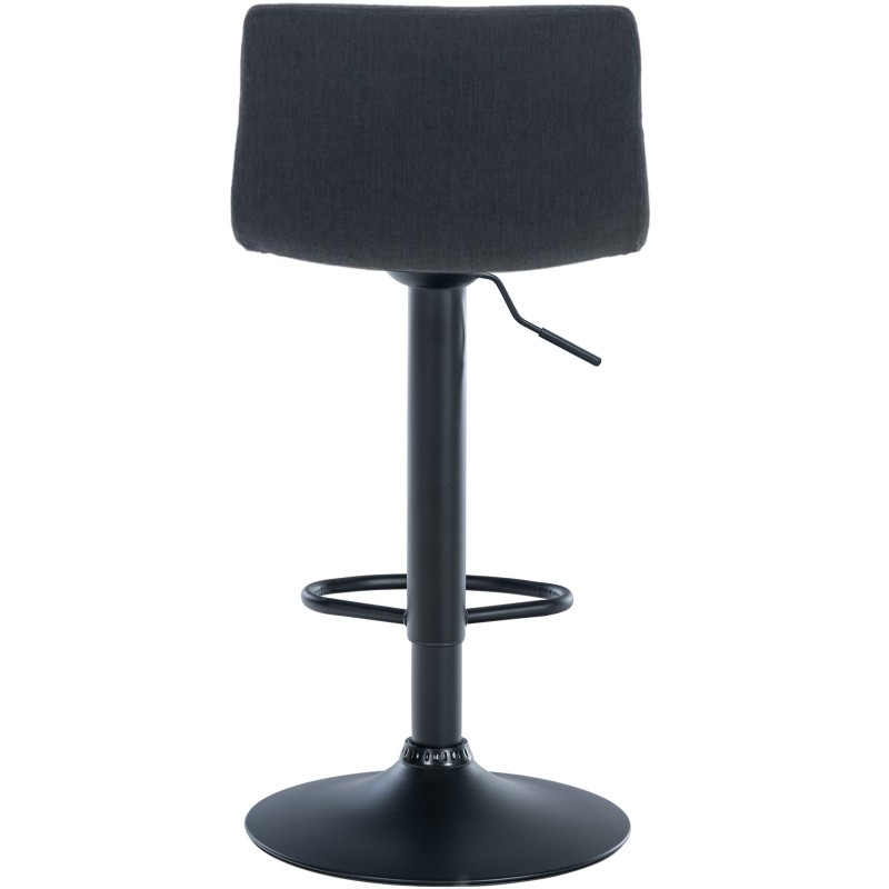 Taburete de bar de tela Hoover B negro