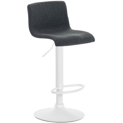 Taburete de bar de tela Hoover W gris oscuro