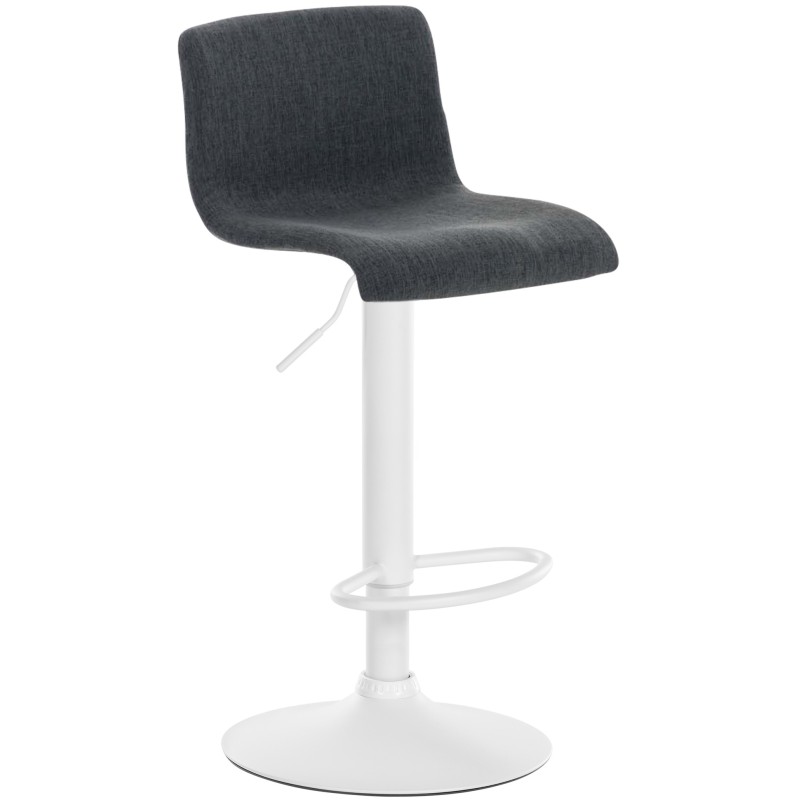 Taburete de bar de tela Hoover W gris oscuro