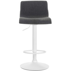 Taburete de bar de tela Hoover W gris oscuro