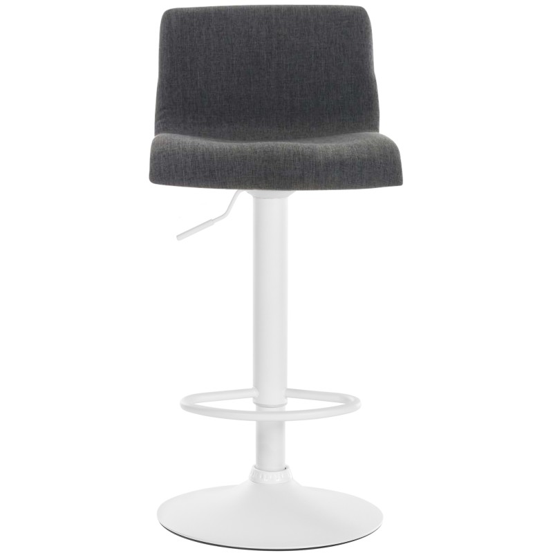 Taburete de bar de tela Hoover W gris oscuro