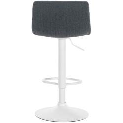 Taburete de bar de tela Hoover W gris oscuro