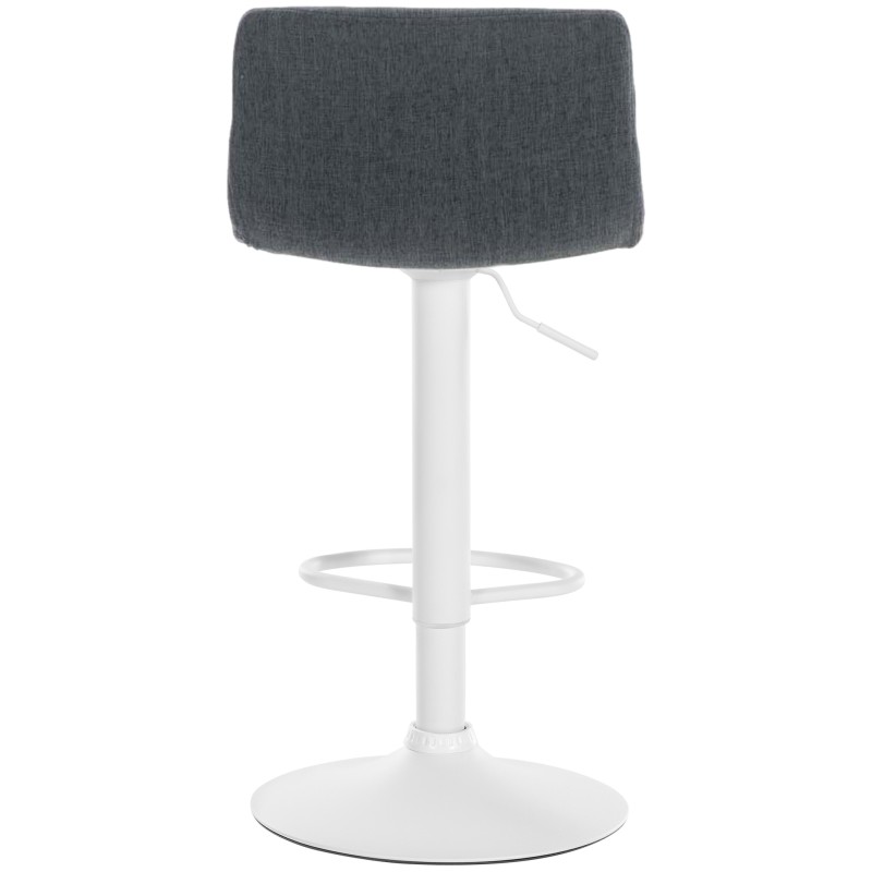 Taburete de bar de tela Hoover W gris oscuro