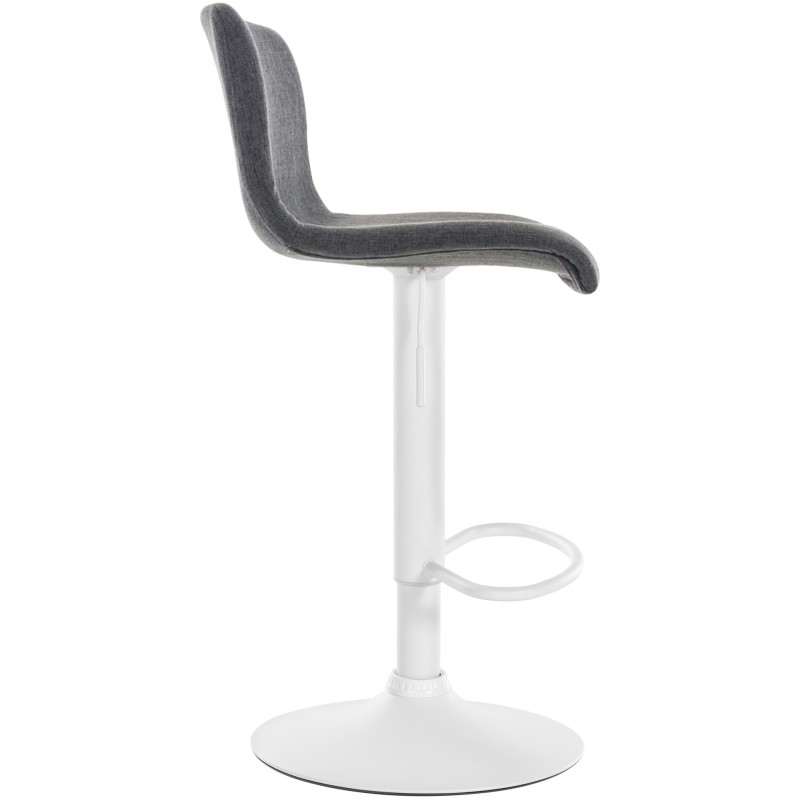 Taburete de bar de tela Hoover W gris oscuro