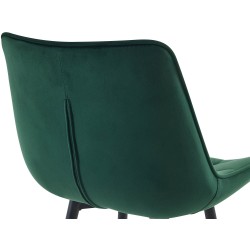 Juego de 2 taburetes de bar Dartford de terciopelo verde Juego de 2 taburetes de bar Dartford de terciopelo verde