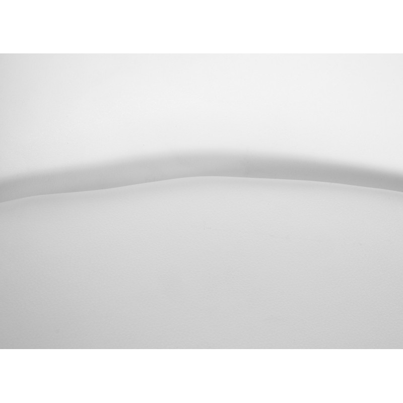 Juego de 4 taburetes de bar Almada, polipiel blanca