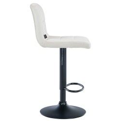 Juego de 2 taburetes de bar de terciopelo negro crema Perú