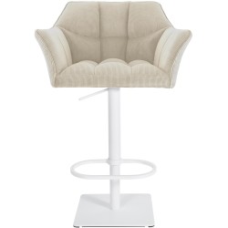 Taburete de bar Damaso W Cord Cream