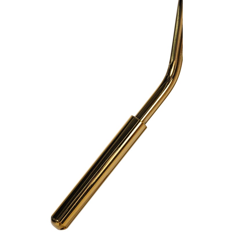 Taburete de bar Braga Gold en terciopelo azul