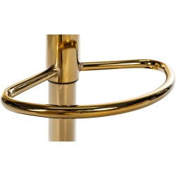 Taburete de bar Braga Gold en terciopelo verde oscuro