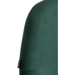 Juego de 2 taburetes de bar Braga Gold en terciopelo verde oscuro