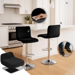 Taburete de bar Hoover Velvet C negro