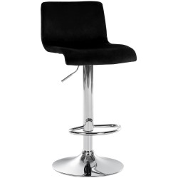 Taburete de bar Hoover Velvet C negro