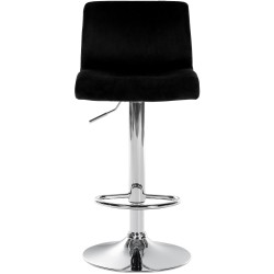 Taburete de bar Hoover Velvet C negro