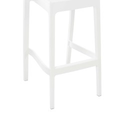 Juego de 4 taburetes de bar Maya blancos