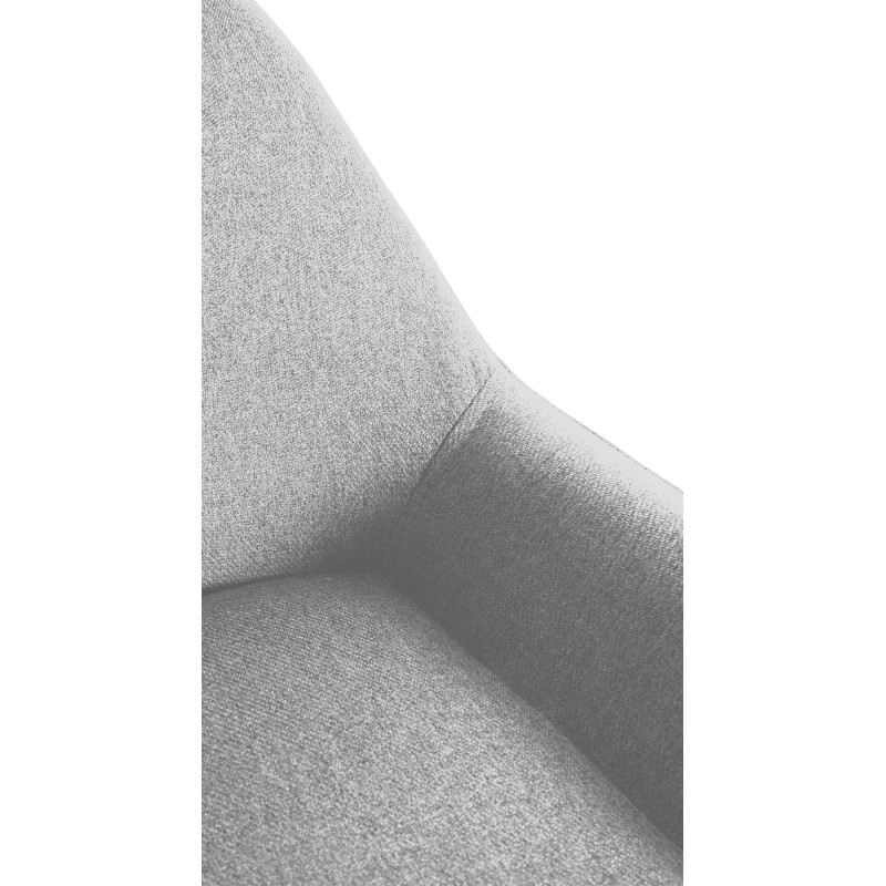 Taburete de bar Braga Gold en tela gris