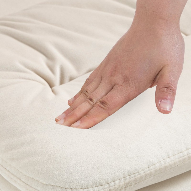 Juego de 2 taburetes de bar de terciopelo cromado color crema Damar