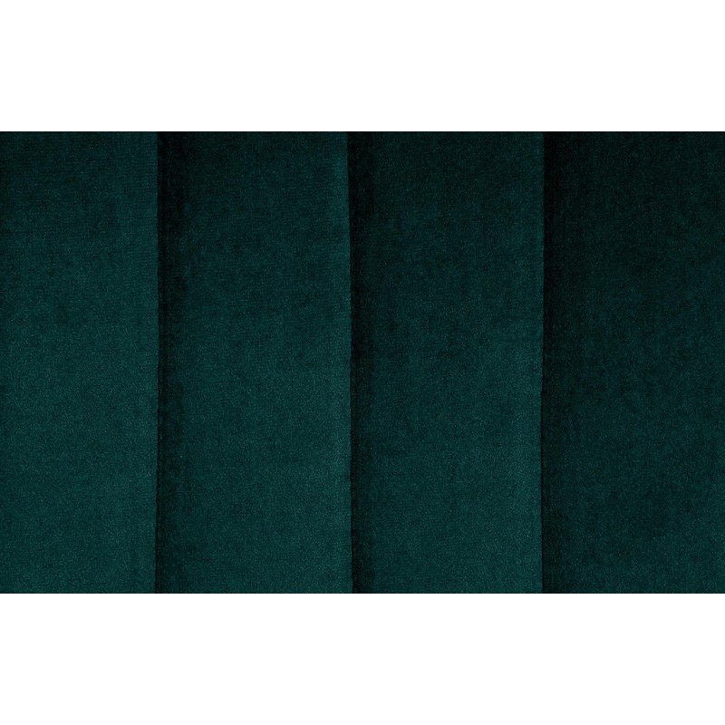 Juego de 2 taburetes de bar Toni en terciopelo negro y verde