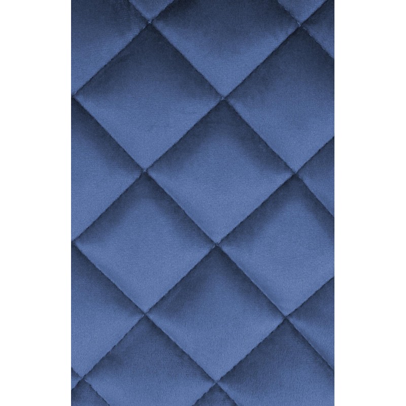 Taburete de bar de terciopelo azul Kasson