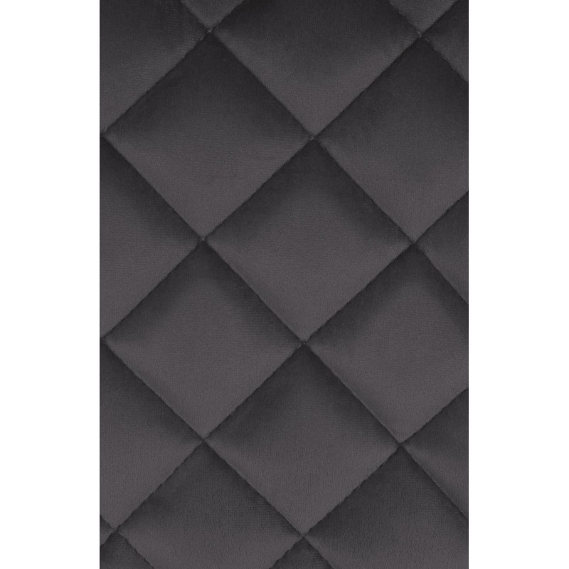 Taburete de bar Kasson de terciopelo negro