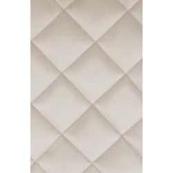 Taburete de bar Kasson de terciopelo crema