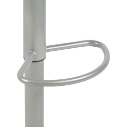 Taburete de bar plateado Williston