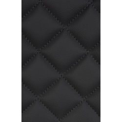 Taburete de bar Kasson, piel sintética negra