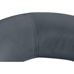 Taburete de bar Olinda terciopelo gris oscuro cromado