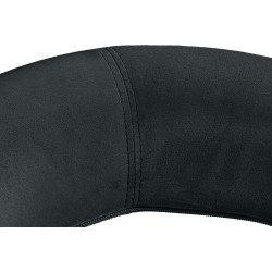 Taburete de bar Olinda en terciopelo blanco y negro