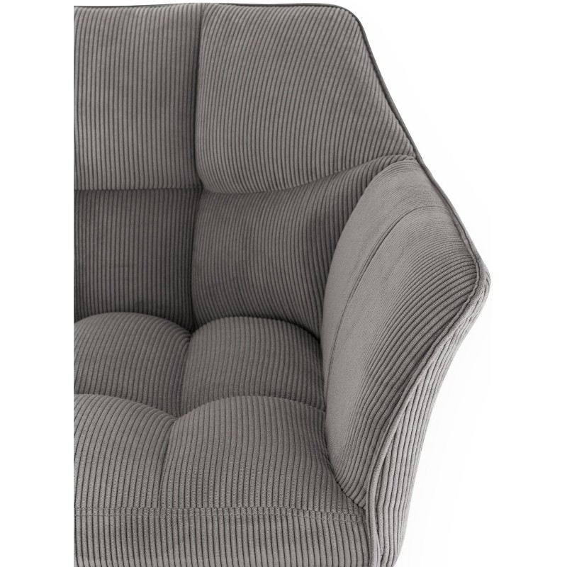 Taburete de bar Damaso W Cord Taupe