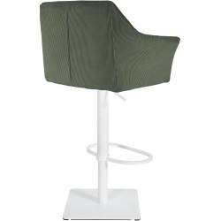 Taburete de bar Damaso W Cord Green