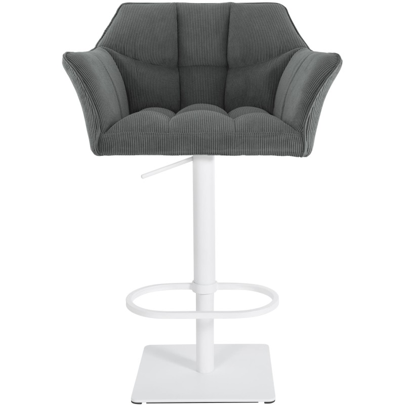 Taburete de bar Damaso W Cord gris