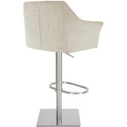 Taburete de bar Damaso E Cord color crema