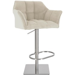 Taburete de bar Damaso E Cord color crema