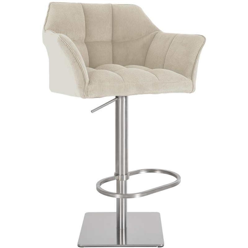 Taburete de bar Damaso E Cord color crema