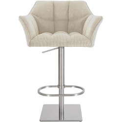 Taburete de bar Damaso E Cord color crema