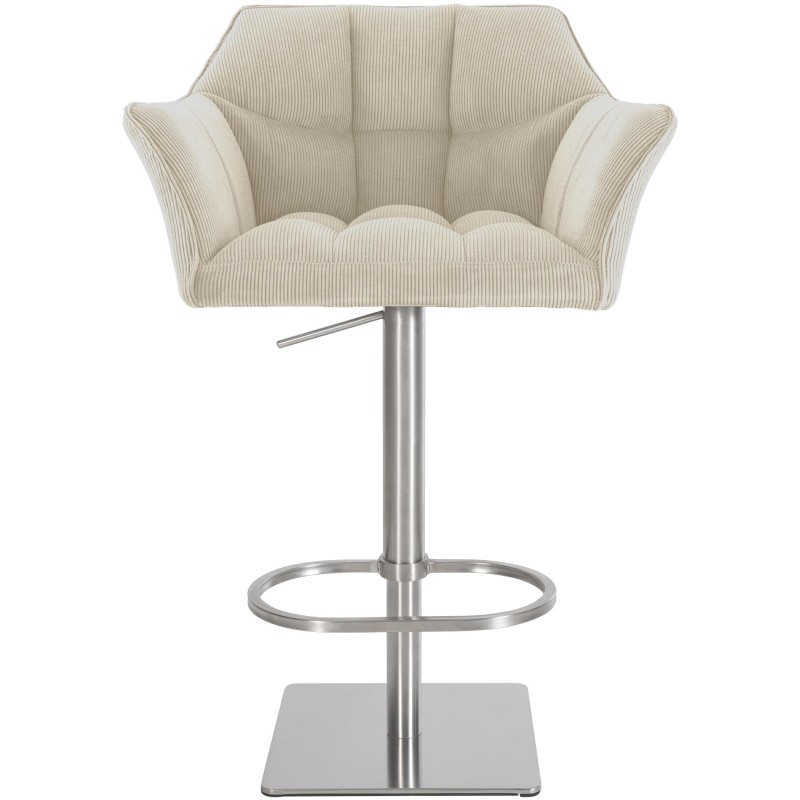 Taburete de bar Damaso E Cord color crema