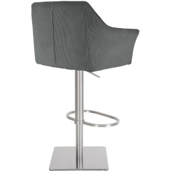 Taburete de bar Damaso E Cord gris