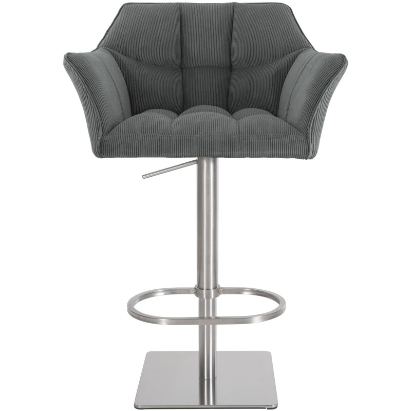 Taburete de bar Damaso E Cord gris