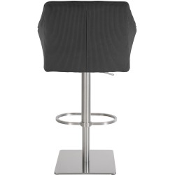 Taburete de bar Damaso E Cord gris oscuro