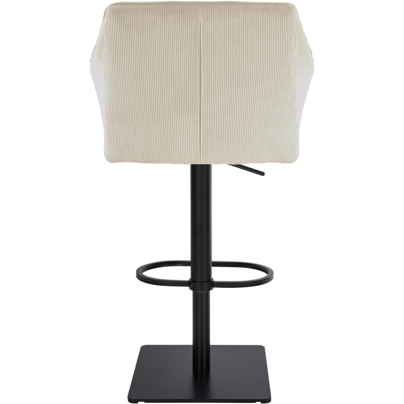 Taburete de bar Damaso B Cord color crema