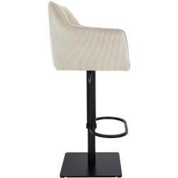 Taburete de bar Damaso B Cord color crema