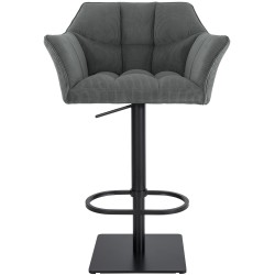 Taburete de bar Damaso B Cord gris